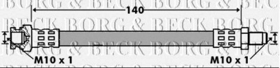 BORG & BECK bbh7428 -  Тормозной шланг